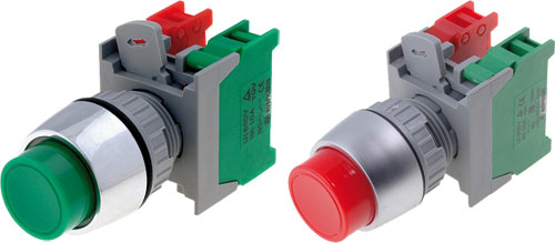 Switch: push-button; AUSPICIOUS, PBL22-1-O/C-G, PBL22-1-O/C-R, PBL22-1-O/C-BK, PBL22-1-O/C-BL |EN|