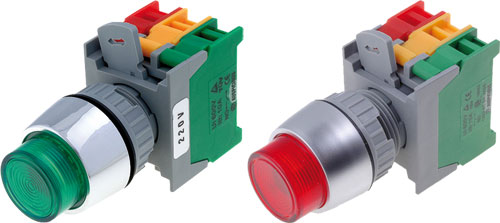 Switch: push-button; AUSPICIOUS, LBL22-1-O/C-R, LBL22-1-O/C-G, LBL22-1-O/C-BL, LBL22-1-O/C-W |EN|