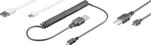 Cable USB A - Micro USB for sync and charge mobile devices, TCAB-143, TCAB-144, TCAB-145 |EN|