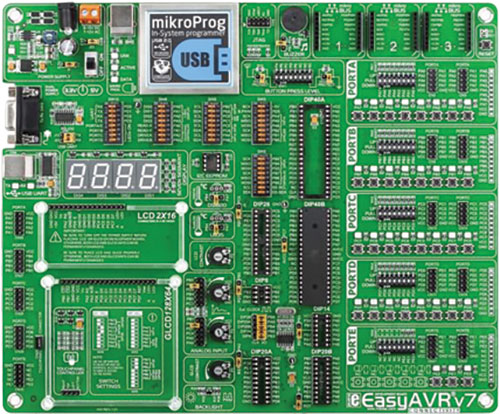 MIKROE EasyAVR v7 development kit, MIKROE-1385 |EN|