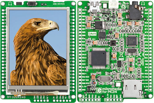 Mikromedia for PIC24 development kit made by MIKROE, MIKROE-608 |EN|