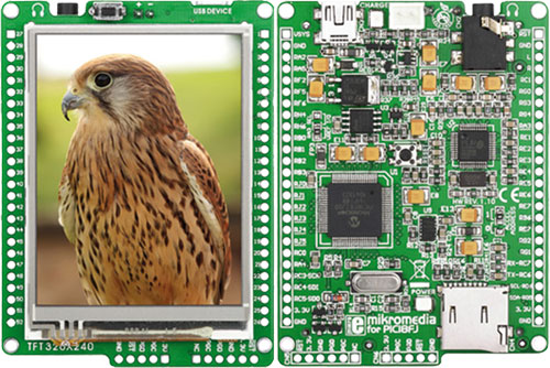 MIKROE mikromedia development kit for PIC18FJ, MIKROE-607 |EN|
