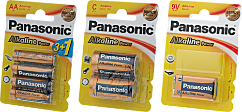 Panasonic alkaline batteries, BAT-LR20/P-B2, BAT-LR14/P-B2, BAT-LR06/P-B4, BAT-LR03/P-B4 |EN|