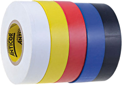 Tape: electrical insulating; ANTICOR, ANC-202-19-20BK, ANC-202-19-20BL, ANC-202-19-20RD |EN|