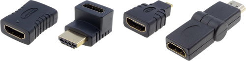 HDMI adapters with goldplated contacts from VCOM, CA313, CA317, CA314, CA320, CA320L, CA320R |EN|