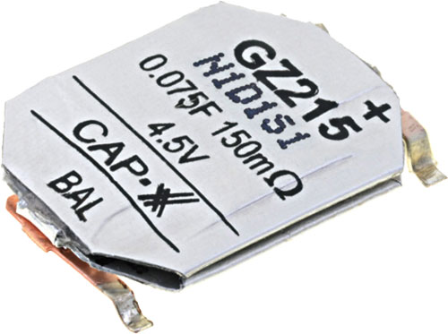 Supercapacitor; CAP-XX, DMF3Z5R5H474M3DTA0, DMF4B5R5G105M3DTA0, DMT334R2S474M3DTA0 |EN|