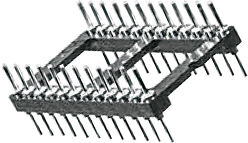 Socket: integrated circuits; gold-plated, TMC-308-1-G, TMC-624-1-G |EN|
