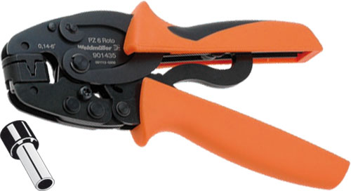 Profesjonal tool for  trapezoidal crimp bootlace ferrule, WDM-PZ6ROTO, WDM-PZ6ROTOL |EN|