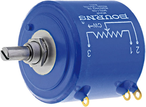 Precise multiturn potentiometers 3400, Bourns, 3400S-1-102L, 3400S-1-202L, 3400S-1-502L |EN|