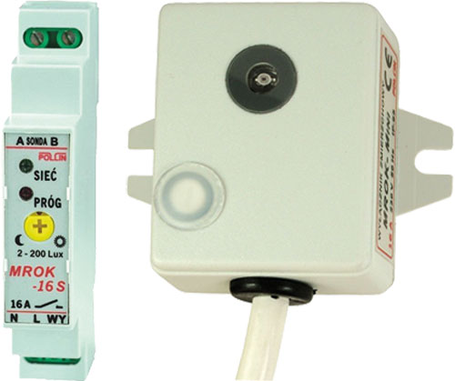IP65; Type de module d’automatisation: interrupteur crépusculaire, MROK-16S, MROK-MINI, MROK-16 |FR|