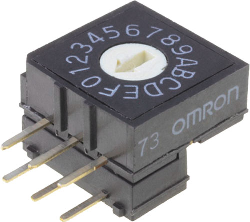 Encoding switch; THT; OMRON Electronic Components, A6R-101RF, A6R-101RS, A6R-102RF, A6R-102RS |EN|