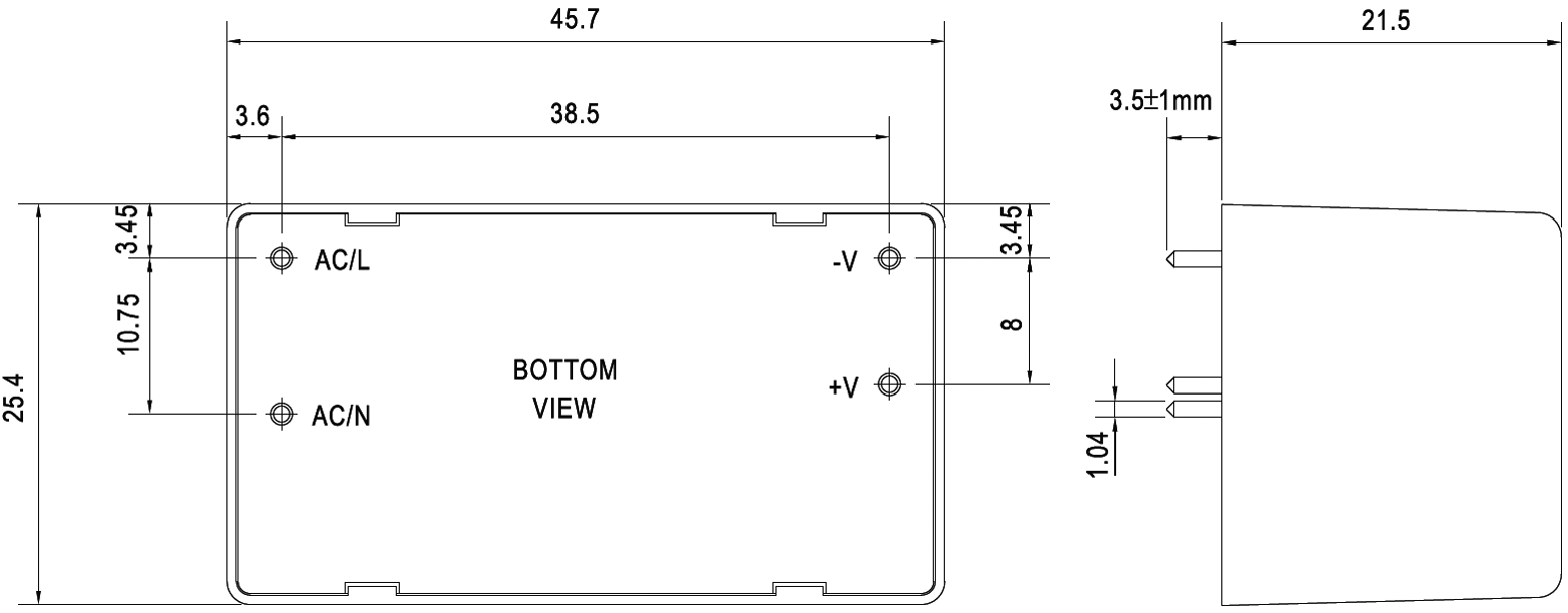 IRM1012 MEAN WELL Power supply switchedmode modular; 10.2W