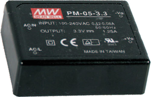 Alimentation: impulsions; modulaire; MEAN WELL, PM-05-3.3, PM-05-5, PM-05-12, PM-05-15 |FR|