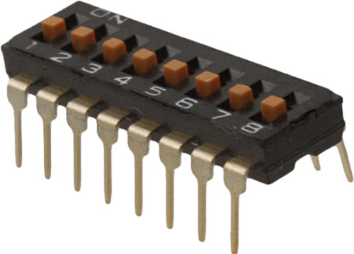 Přepínač: DIP-SWITCH; OMRON Electronic Components; Řada výrobce: A6T, A6T-1101, A6T-2101 |CS|
