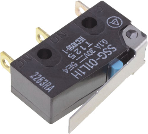 Switch: microswitch SNAP ACTION; SSG; OMRON Electronic Components, SSG-01H, SSG-01L1H |EN|