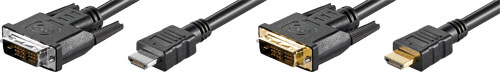 HDMI-DVI cables Goobay, HDMI-DV020.010, HDMI-DV020.020, HDMI-DV020.030, HDMI-DV020.050 |EN|