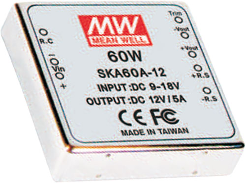 Convertitore: DC/DC; SKA60; MEAN WELL, SKA60A-05, SKA60A-12, SKA60A-15, SKA60B-05, SKA60B-12 |IT|