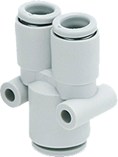 Tee fitting; reductive, plug-in; Y type branch; SMC, KQ2U02-04A, KQ2U23-04A, KQ2U04-06A |EN|