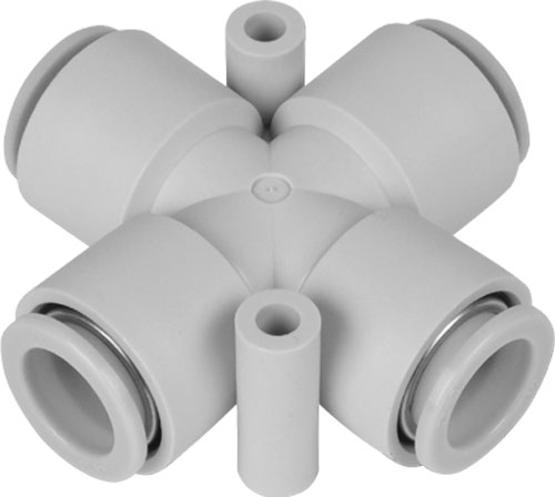 Push-in fitting; 4-fold branch; SMC, KQ2TW04-00A, KQ2TW06-00A, KQ2TW08-00A, KQ2TW10-00A |EN|