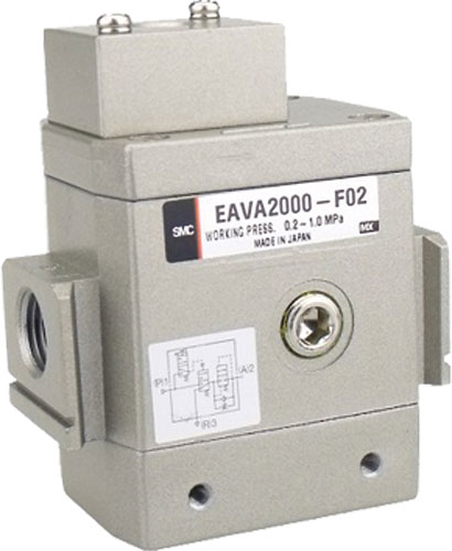 Pneumatic module: soft start valve; AV; SMC, EAVA2000-F02, EAVA3000-F03, EAVA4000-F04 |EN|