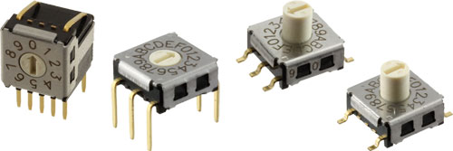 Encoding switch; OMRON Electronic Components, A6A-10C, A6A-10CF, A6A-10CS, A6A-10CW, A6A-10RF |EN|