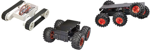 Chassis without motors, DF-FIT0101, DF-FIT0175, POLOLU-1410, POLOLU-1418, POLOLU-1500 |EN|