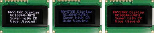 Alphanumeric LCD modules made with VA technology, RAYSTAR, RC0802A1-LLB-JWVE, RC0802A1-LLG-JWVE |EN|