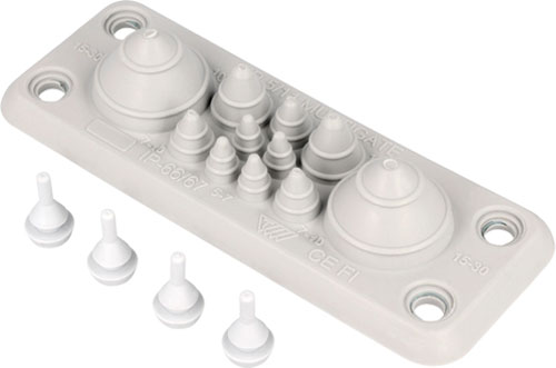 Multigate grommet; TRELLEBORG, LMC14, LMC25, LMC51, MB4, MB5/11, MC16, MC25, MC25-IP65-9005-EMC |EN|