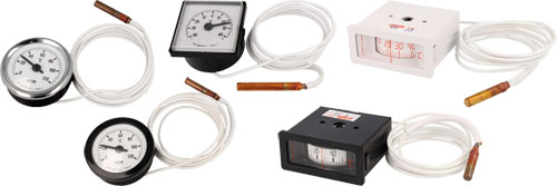Thermometer with capillary; on panel; ARTHERMO, TK-CP82, TK-CP82C, TK-QP99, TK-RO, TK-ROF |EN|