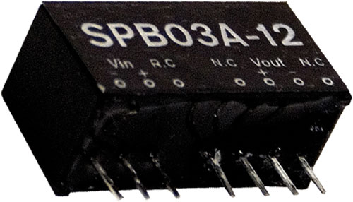 Convertitore: DC/DC; SPB03; MEAN WELL, SPB03A-05, SPB03A-12, SPB03A-15, SPB03B-05, SPB03B-12 |IT|