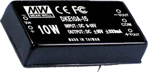 Convertitore: DC/DC; DKE10; MEAN WELL, DKE10A-05, DKE10A-12, DKE10A-15, DKE10A-24, DKE10B-05 |IT|