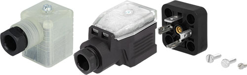 Connector: valve connector; HIRSCHMANN, GDM2009GR, GDM2009SW, GDM2011GR, GDM2011SW |EN|