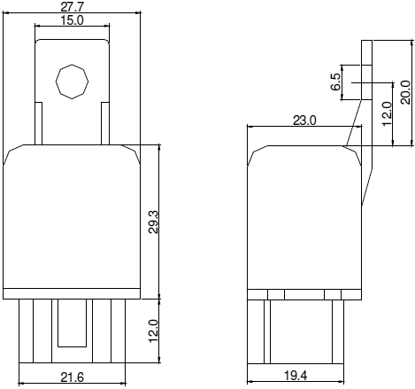 2 Relais Automobile S11-1A-C1-12 12VDC 30A - Neufs En Emballage D'origine