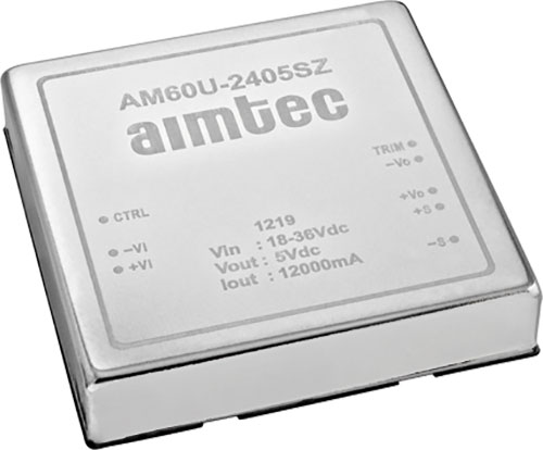 Converter: DC/DC; AIMTEC, AM60U-2405SZ, AM75QB-11012SA30JZ, AM75QB-11024SA30JZ |EN|