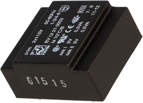 Transformátor: zalévaný; PCB; BVUI; HAHN, BVUI210001, BVUI210002, BVUI210003, BVUI210004 |CS|