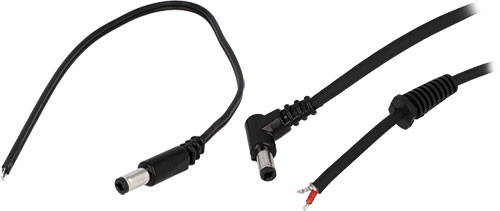 DC 5,5/2,5 plugs with cable, DC.CAB.2600.0020, DC.CAB.2600.0150, DC.CAB.2600.0300 |EN|