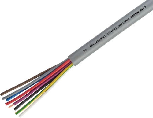 Wire: control cable; LAPP, CL100-2X0.50, CL100-2X0.75, CL100-2X1.0, CL100-2X1.5, CL100-3G0.50 |EN|