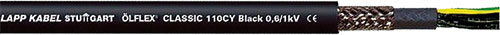 Wire: control cable; LAPP, CL110CYBK-2X0.75, CL110CYBK-2X1, CL110CYBK-2X1.5, CL110CYBK-3G0.75 |EN|