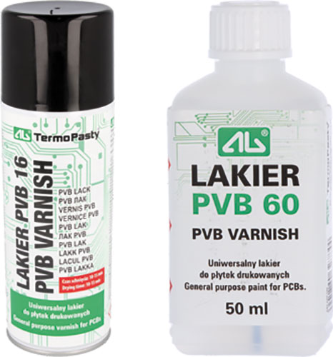 Uniwersalny lakier do płytek drukowanych, PVB16-400ML, PVB60-50ML, PVB60-1000ML, PVB16-100ML |PL|