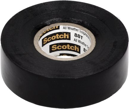 Tape: electrical insulating; 3M, SCOTCH-88T-19-11, SCOTCH-88T-25-11, SCOTCH-88T-38-13.5 |EN|