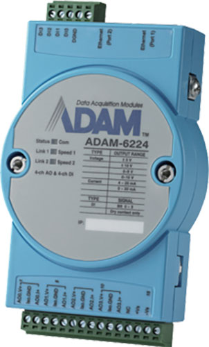 On panel, for DIN rail mounting; ADVANTECH, ADAM-6217, ADAM-6224, ADAM-6250, ADAM-6251 |EN|