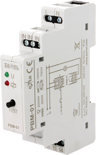 Relay: installation; bistable, impulse; ZAMEL, PBM-01, PBM-01/24V, PBM-02, PBM-02/24V, PBM-03 |EN|