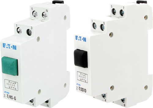 Pushbutton switch; for DIN rail mounting; EATON ELECTRIC, Z-T/4S-G, Z-T/3S1O |EN|