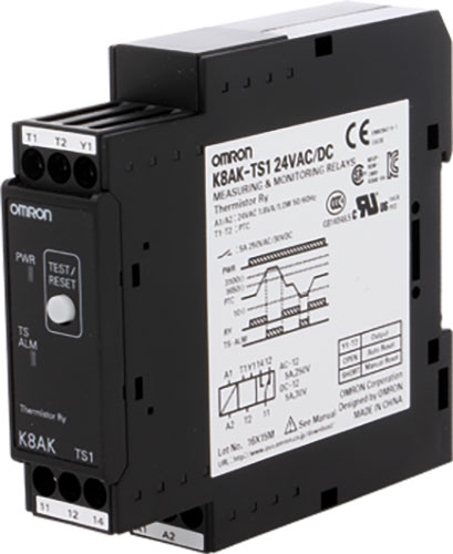 For DIN rail mounting, K8AK-PT1-230, K8AK-TS1-24, K8AK-TS1-230 |EN|