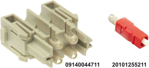 Han SC-Module zur Vervollständigung von Einsätzen mit Han-Modular-Lichtwellenanschlüssen |DE|