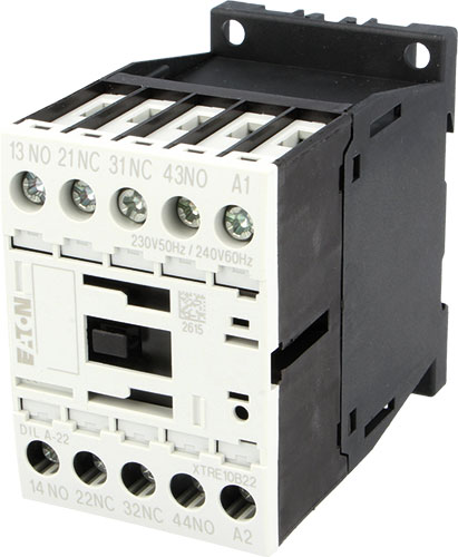 Contactor: 4-pole; EATON ELECTRIC, DILA-22/24VAC, DILA-22/24VDC, DILA-22/230AC, DILA-31/24VAC |EN|