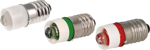 LED lamps with E10 bayonet, LLED-E10 series, LLED-E10/6/W, LLED-E10/12/R, LLED-E10/12/G |EN|