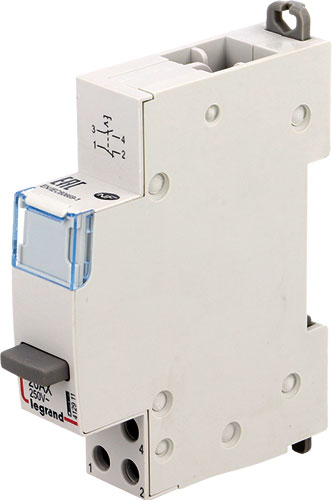 Pushbutton switch; for DIN rail mounting; LEGRAND, 412908, 412909, 412910, 412911, 412912 |EN|