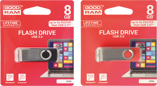 Pendrive-uri 3.0 GOODRAM TWISTER, UTS3-0080K0R11, UTS3-0080R0R11, UTS3-0160K0R11 |RO|