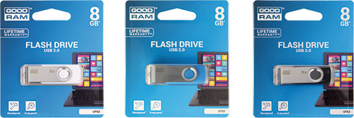 Pendrive-uri 2.0 GOODRAM TWISTER, UTS2-0040K0R11, UTS2-0040W0R11, UTS2-0080K0R11 |RO|